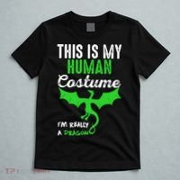 This Is My Human Costume Im Really A Dragon Halloween T-Shirt thumb 5