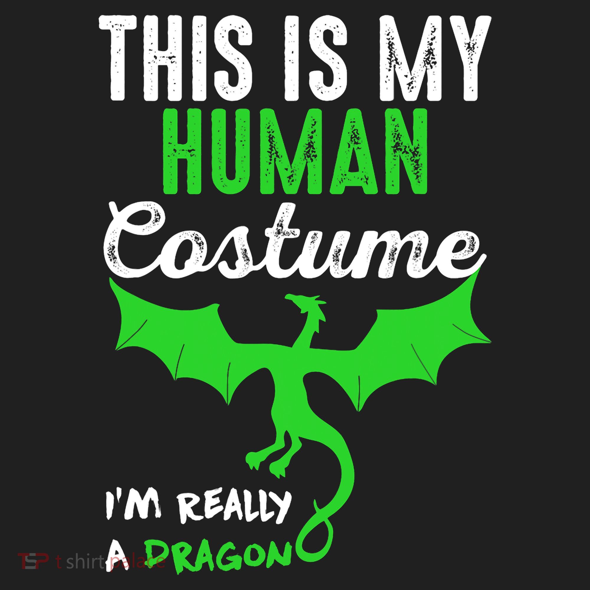 This Is My Human Costume Im Really A Dragon Halloween Beanie