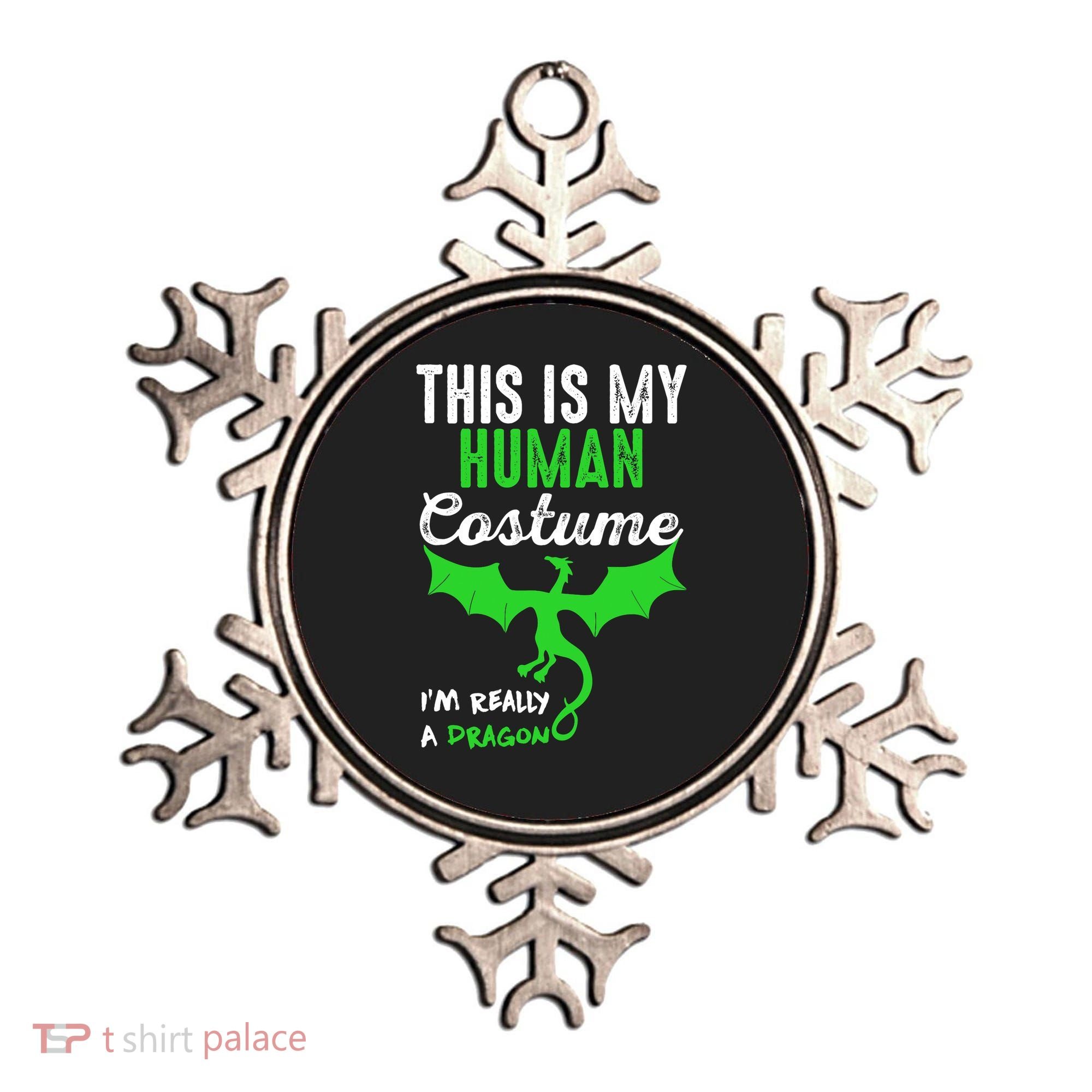 This Is My Human Costume Im Really A Dragon Halloween Ornament
