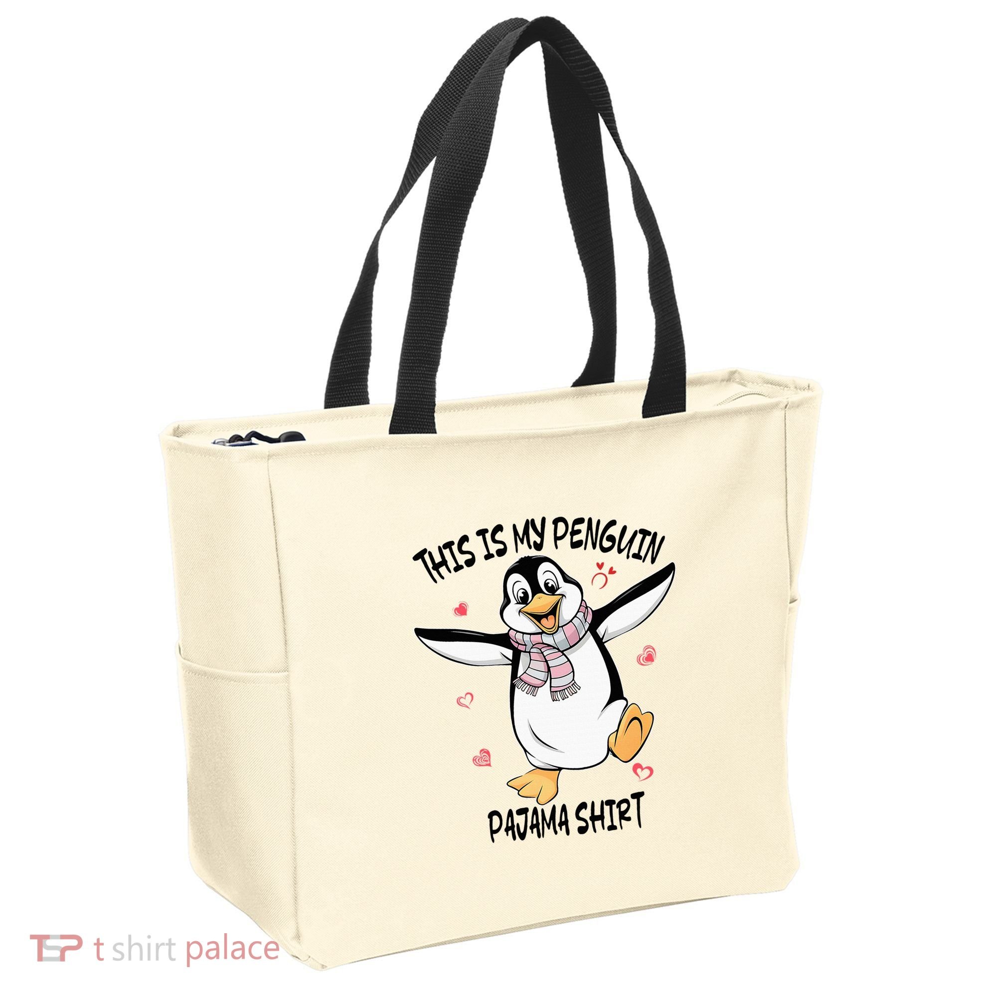 This Is My Penguin Pajama Penguin Lover Tote Bag