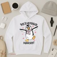 This Is My Penguin Pajama Penguin Lover Hoodie thumb 3