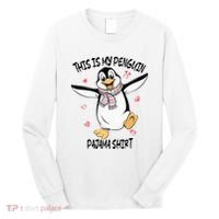 This Is My Penguin Pajama Penguin Lover Long Sleeve Shirt thumb 0