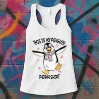 This Is My Penguin Pajama Penguin Lover Women's Tank Top thumb 3