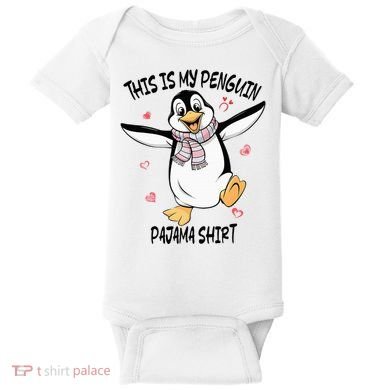 This Is My Penguin Pajama Penguin Lover Baby Bodysuit