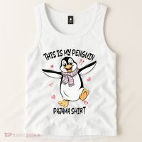 This Is My Penguin Pajama Penguin Lover Tank Top thumb 2