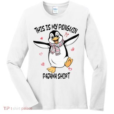 This Is My Penguin Pajama Penguin Lover Women's Long Sleeve Shirt