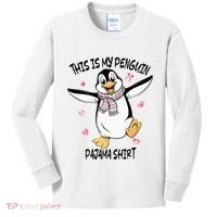 This Is My Penguin Pajama Penguin Lover Kids Long Sleeve Shirt thumb 0