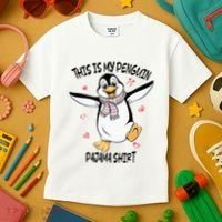 This Is My Penguin Pajama Penguin Lover Kids T-Shirt thumb 3