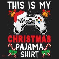 This Is My Christmas Pajama Santa Hat Gamer Video Game Great Gift Beanie thumb 2