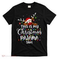 This Is My Christmas Pajama Xmas Lights Funny Holiday T-Shirt thumb 0
