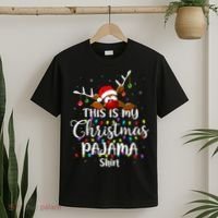 This Is My Christmas Pajama Xmas Lights Funny Holiday T-Shirt thumb 2