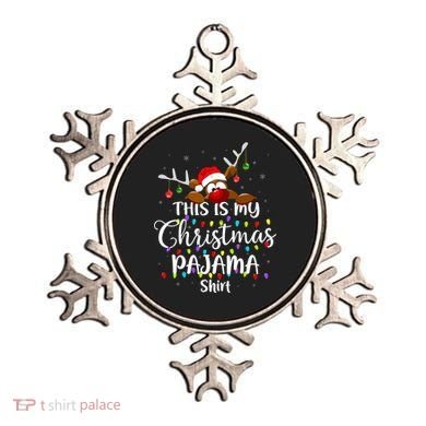 This Is My Christmas Pajama Xmas Lights Funny Holiday Ornament