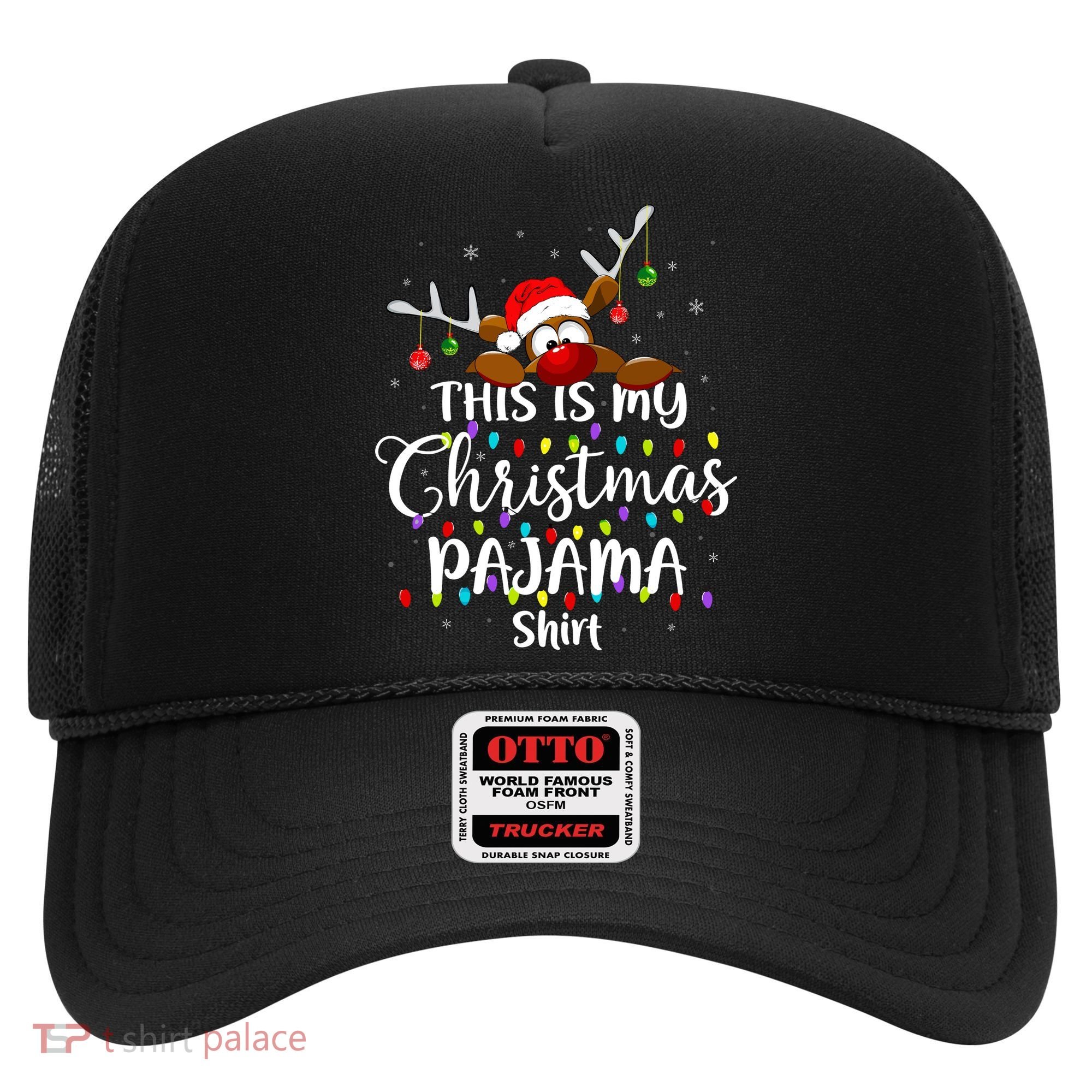 This Is My Christmas Pajama Xmas Lights Funny Holiday Hat