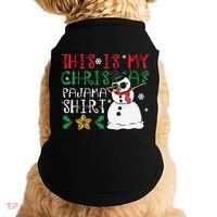 This Is My Christmas Pajama Holiday Doggie Tank thumb 0
