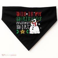 This Is My Christmas Pajama Holiday USA-Made Doggie Bandana thumb 0