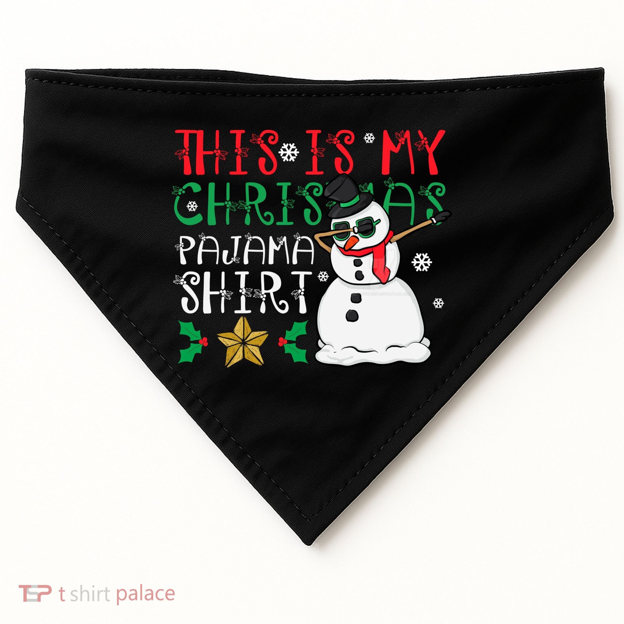 This Is My Christmas Pajama Holiday USA-Made Doggie Bandana