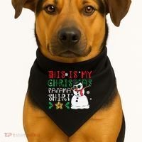 This Is My Christmas Pajama Holiday USA-Made Doggie Bandana thumb 1