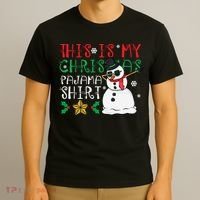 This Is My Christmas Pajama Holiday T-Shirt thumb 3