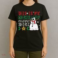 This Is My Christmas Pajama Holiday T-Shirt thumb 4