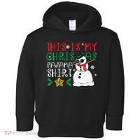 This Is My Christmas Pajama Holiday Toddler Hoodie thumb 0
