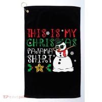 This Is My Christmas Pajama Holiday Golf Towel thumb 0