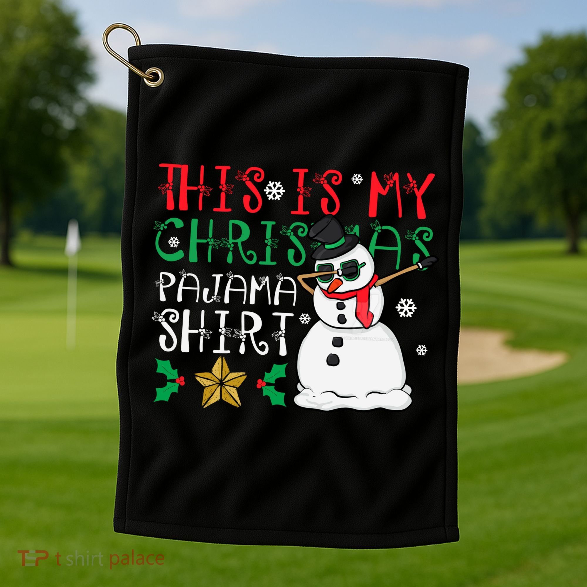 This Is My Christmas Pajama Holiday Golf Towel