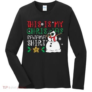 This Is My Christmas Pajama Holiday Women's Long Sleeve Shirt