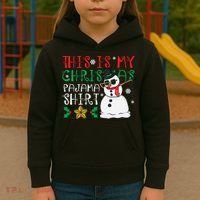 This Is My Christmas Pajama Holiday Kids Hoodie thumb 3