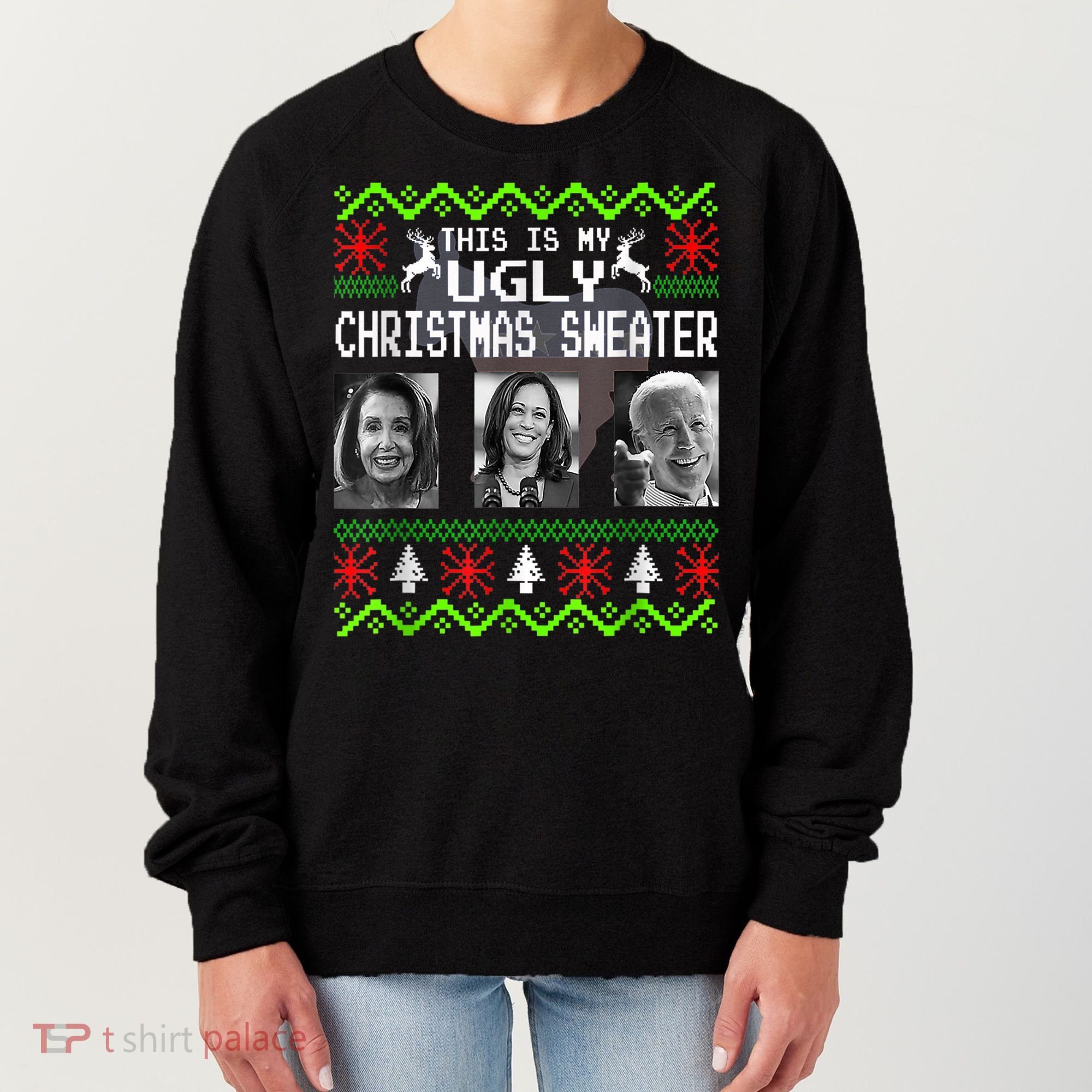 This Is My Ugly Christmas Anti Biden Sweater Christmas Gifts Women's Sweatshirt