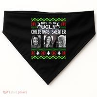 This Is My Ugly Christmas Anti Biden Sweater Christmas Gifts USA-Made Doggie Bandana thumb 0