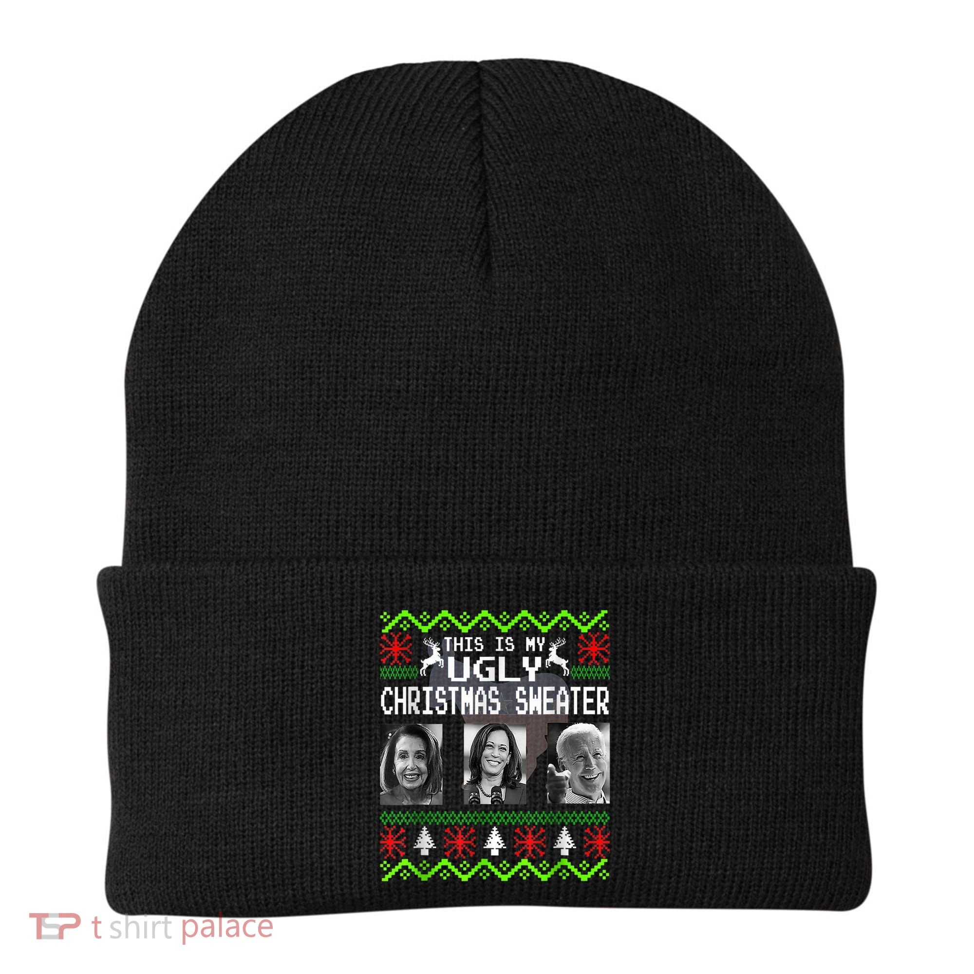 This Is My Ugly Christmas Anti Biden Sweater Christmas Gifts Beanie