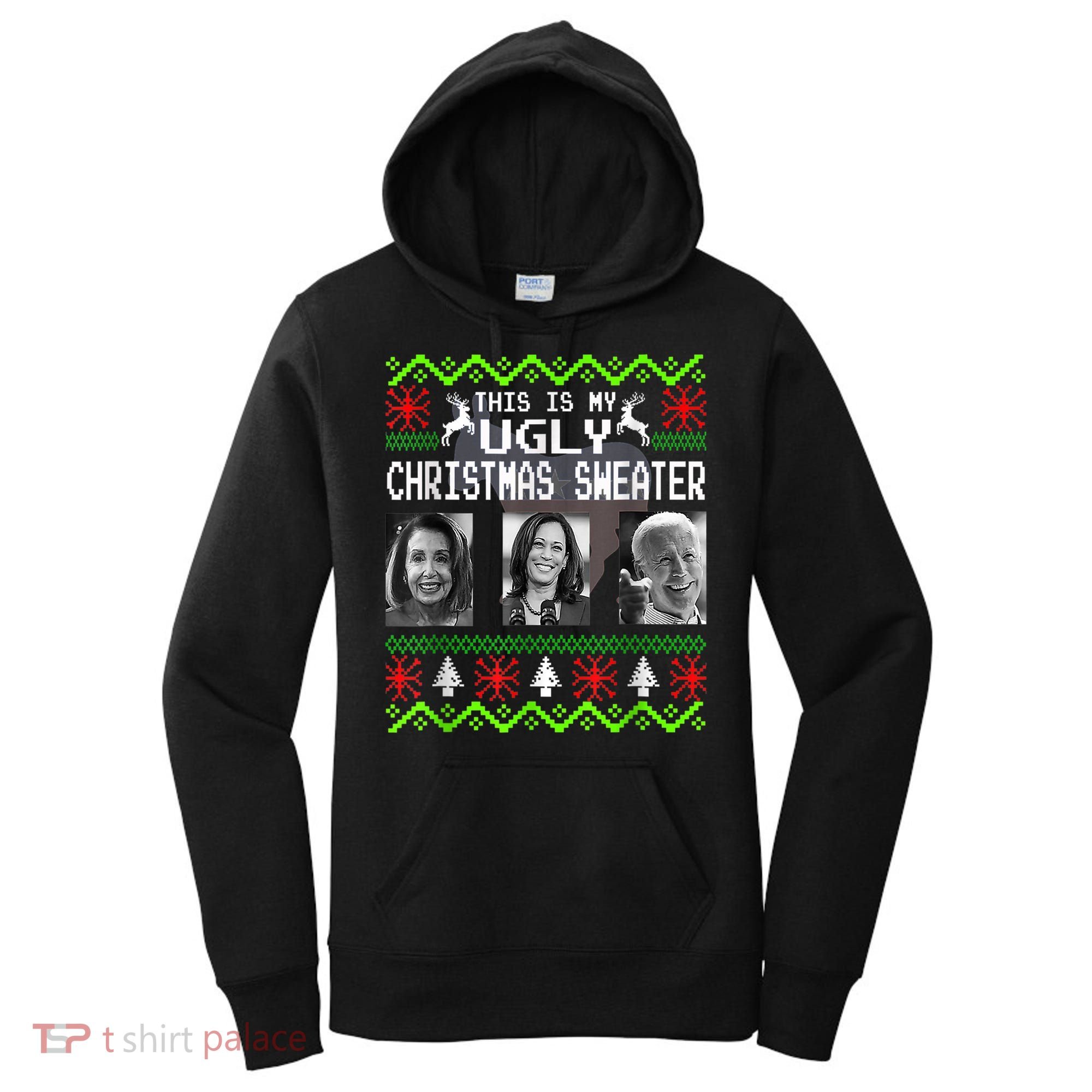 This Is My Ugly Christmas Anti Biden Sweater Christmas Gifts Women's Hoodie