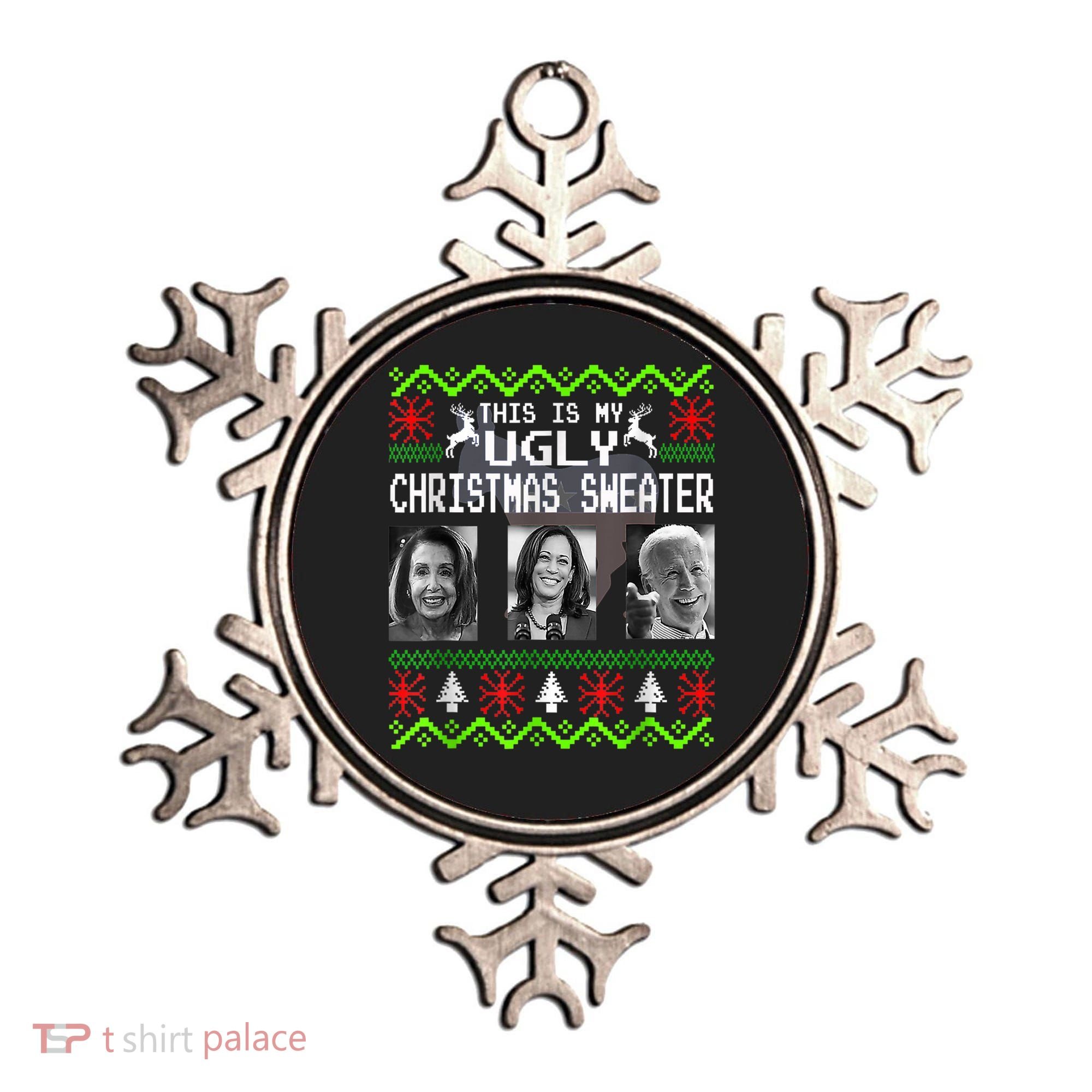 This Is My Ugly Christmas Anti Biden Sweater Christmas Gifts Ornament