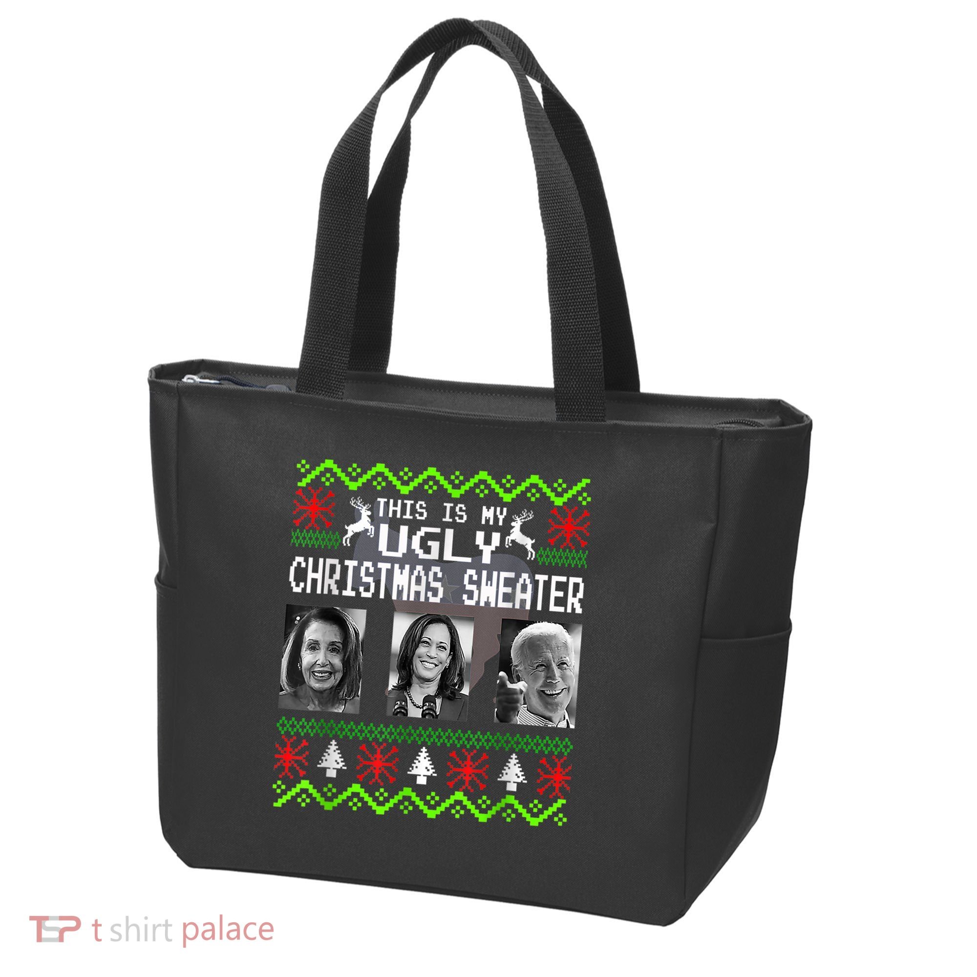 This Is My Ugly Christmas Anti Biden Sweater Christmas Gifts Tote Bag