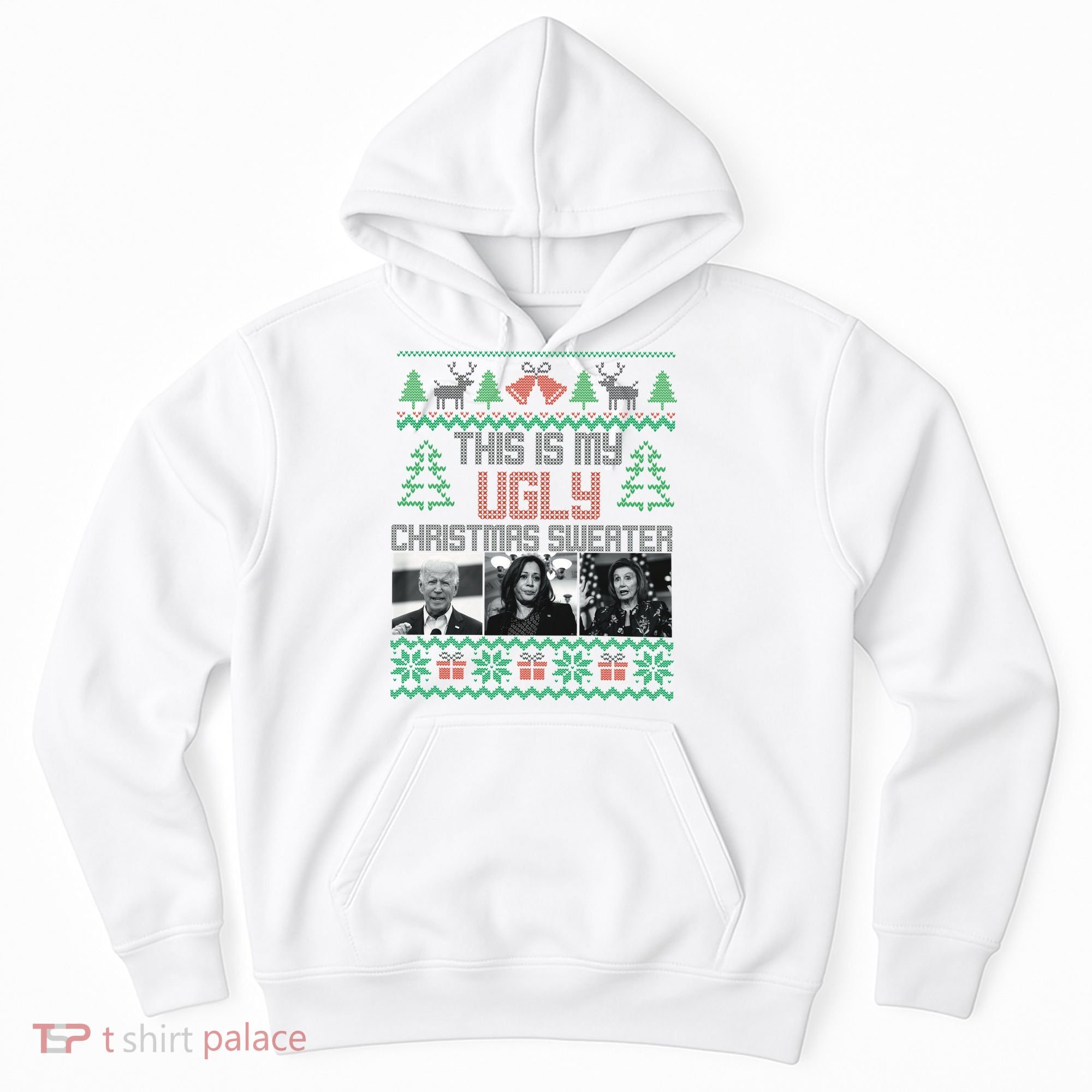 This Is My Ugly Christmas Sweater Funny Anti Biden FJB Hoodie