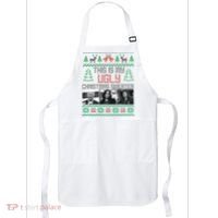 This Is My Ugly Christmas Sweater Funny Anti Biden FJB Apron thumb 0