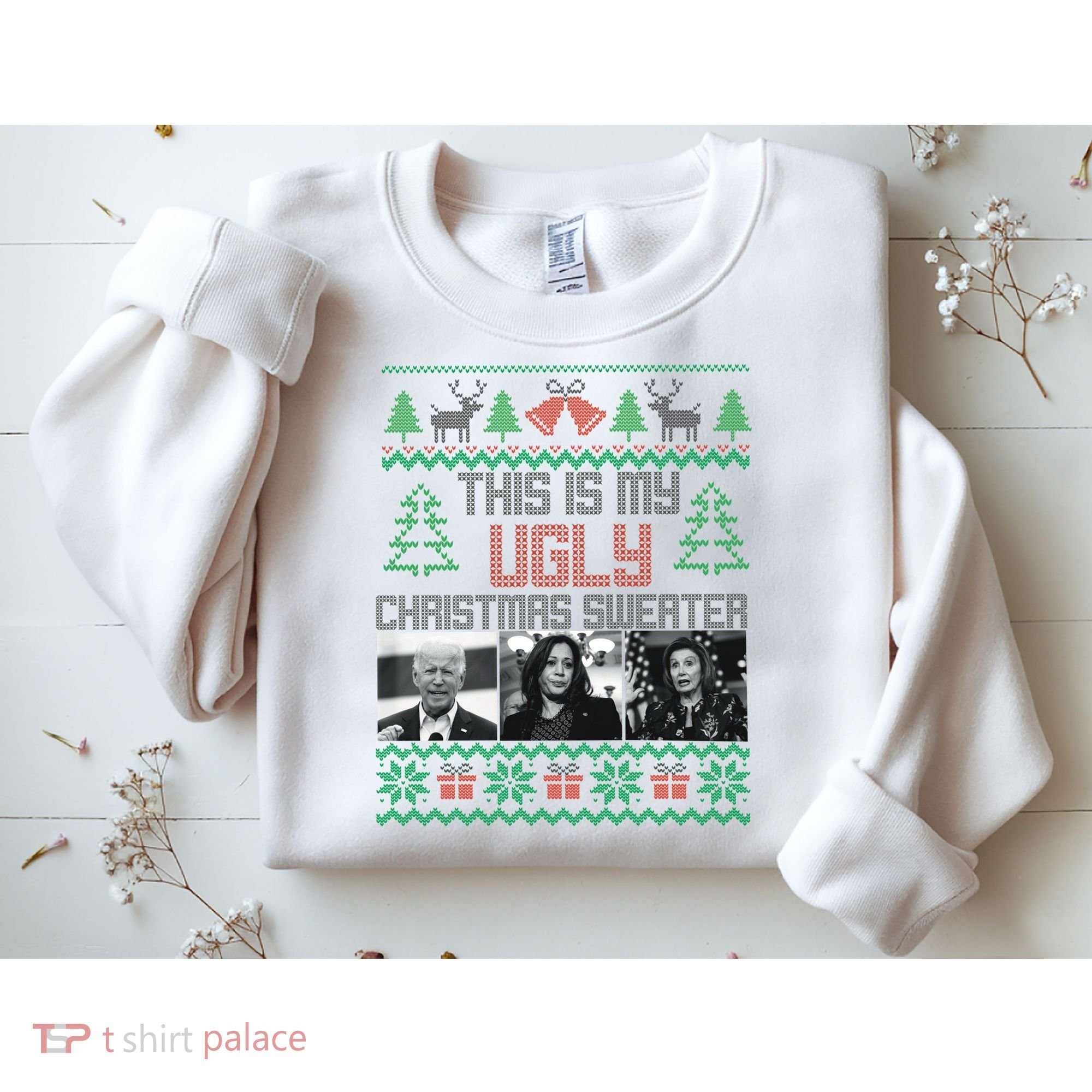 This Is My Ugly Christmas Sweater Funny Anti Biden FJB Sweatshirt