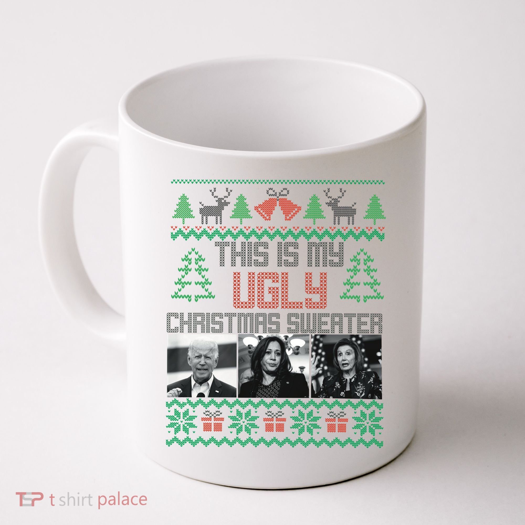 This Is My Ugly Christmas Sweater Funny Anti Biden FJB Coffee Mug