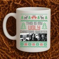 This Is My Ugly Christmas Sweater Funny Anti Biden FJB Coffee Mug thumb 2