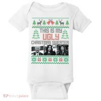 This Is My Ugly Christmas Sweater Funny Anti Biden FJB Baby Bodysuit thumb 0