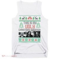 This Is My Ugly Christmas Sweater Funny Anti Biden FJB Tank Top thumb 0