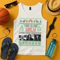 This Is My Ugly Christmas Sweater Funny Anti Biden FJB Tank Top thumb 4