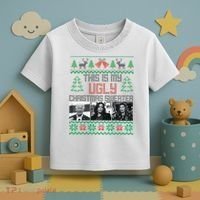 This Is My Ugly Christmas Sweater Funny Anti Biden FJB Toddler T-Shirt thumb 3