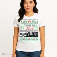 This Is My Ugly Christmas Sweater Funny Anti Biden FJB Women's T-Shirt thumb 4