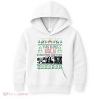 This Is My Ugly Christmas Sweater Funny Anti Biden FJB Kids Hoodie thumb 0