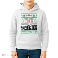 This Is My Ugly Christmas Sweater Funny Anti Biden FJB Kids Hoodie thumb 4