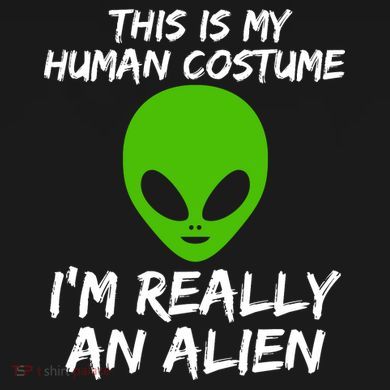 This Is My Human Costume I'm Really An Alien Pom Pom 12in Knit Beanie