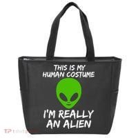 This Is My Human Costume I'm Really An Alien Tote Bag thumb 0