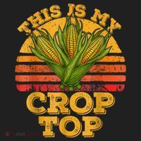 This Is My Crop Top Funny Farmer Farming Corn Lover Retro Women's Sweatshirt thumb 2