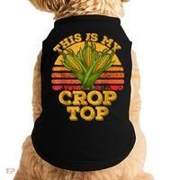 This Is My Crop Top Funny Farmer Farming Corn Lover Retro Doggie Tank thumb 0
